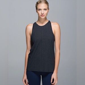 LULULEMON FIND YOUR ZEN TANK/ heathered black/ no size dot